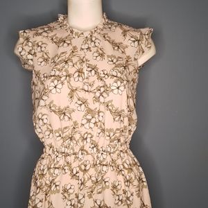 🌶Maison Jules Blush Grey Floral Dress